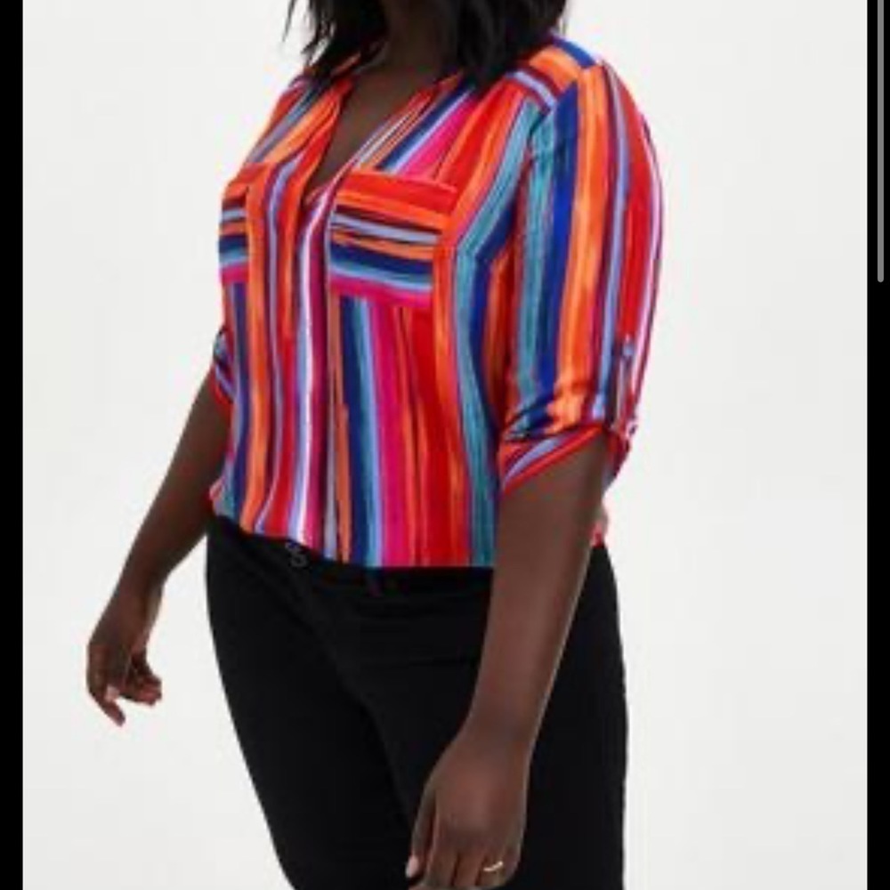 Harper Georgette Pullover 3/4 Sleeve Blouse
